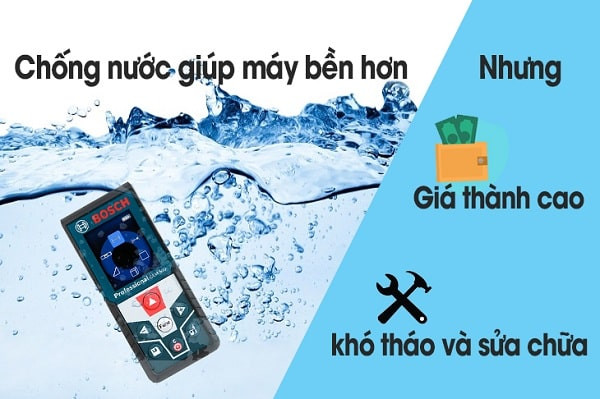 Máy đo khoảng cách laser với chuẩn IP cao